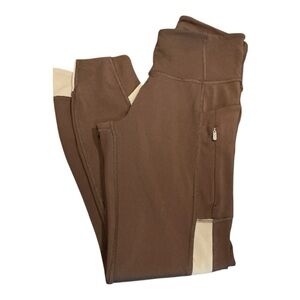 Athleta Ultimate Stash Craft Tight Leggings S Brown/Beige Size S